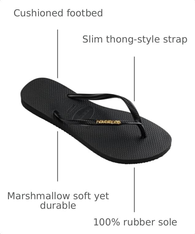 Image of Havaianas Women's Slim Logo Metallic Sandals