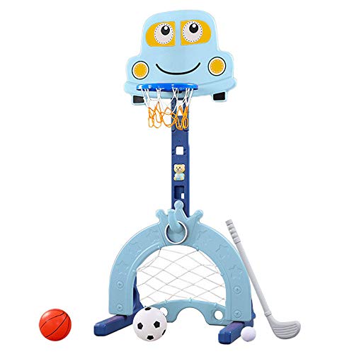 Q-FQRM Juego de aro de Baloncesto | Juego de Soporte de Baloncesto para ni&ntilde;os 5 en 1,...