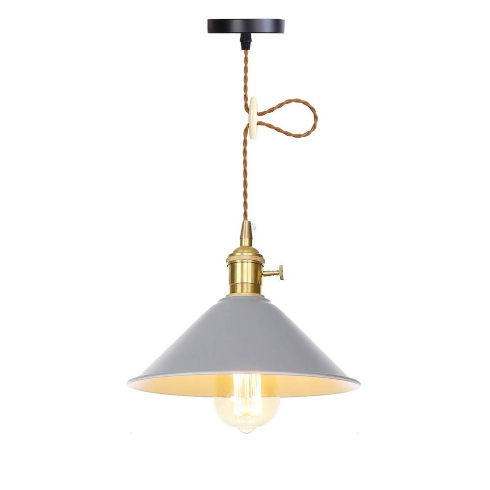 Suspension industrielle moderne pour illuminer vos repas sur l'îlot de cuisine