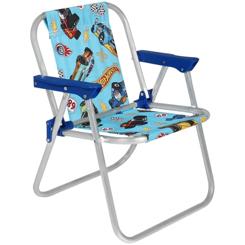 Cadeira Para Praia e Piscina, Belfix, Hot Wheels, Azul, Até 30kg, 39x41.5x49,5 cm