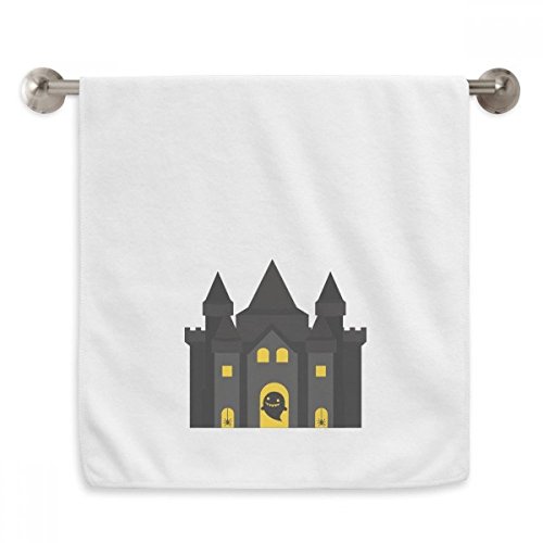 Serviette château de conte de fées cadeau de naissance moelleux blanc - 2
