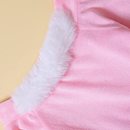Vestido de princesa de manga comprida para meninas para bebês e meninas (rosa, 2-3 anos)