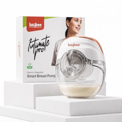 Image of Baybee Ultimate Pro Wearable Breast Pump Electric | Hands Free Breast Milk Pump with 3 Modes & 12 Levels | Quiet Portable Breast Pump Electrical Machine for Mothers | Electric Breast Pumps with Type-C Charging, BPA-Free 150 Ml Container & Silicone Flange Sizes (17 / 19 / 21 / 24 mm)