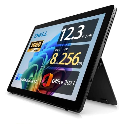Dell Latitude 5290 ノートパソコン windows 11 offi-ce搭載,12.3インチ パソコン ノート ビジネス メモリ 第8世代 Corei5-8250U 8GB SSD 256GB,2in1 ノートpc 中古,在宅勤務向け 学生向け 仕事用(整備済み品)（キーボードなし）
