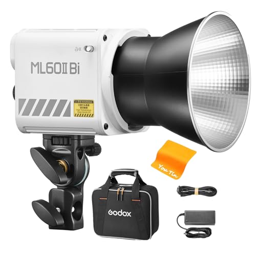 Amazon | GODOX ML60II Bi LED撮影ライト 70W ポータブルビデオライト