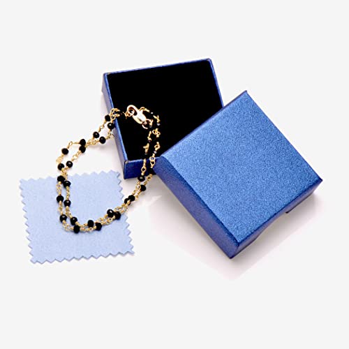 Joseph Brothers Handmade Black And Gold Beaded Necklace Regular Chain Choker For Women thumb #5