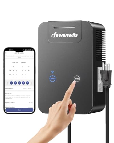 DEWENWILS 300W Low Voltage Landscape Transformer WiFi with 2 Zones, Outdoor Landscape Lighting Transformer, 120V AC to 12/15V AC, Compatible with Alexa & Google Assistant