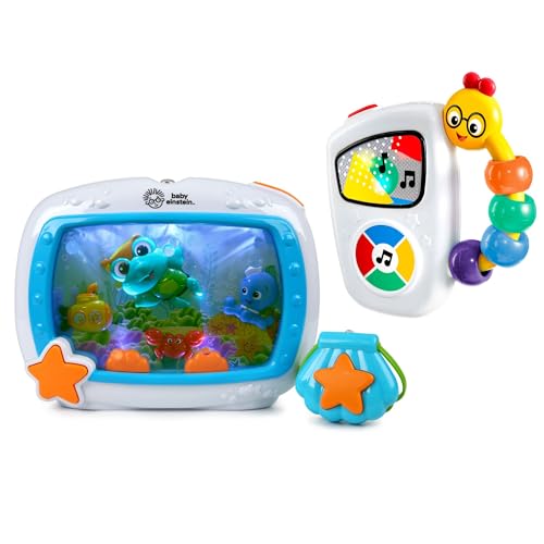 Baby Einstein Sea Dreams Soother Musical Crib Toy and Take Along Tunes Musical Toy Bundle for Newborns and Up