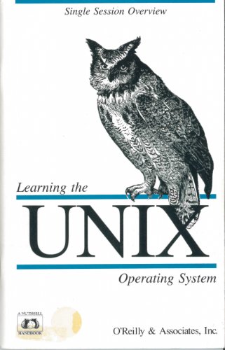 Learning the Unix Operating System 0937175161 Book Cover
