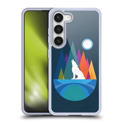 Funda de gel Samsung S23 Wolf Mountain Dave Loblaw con textura