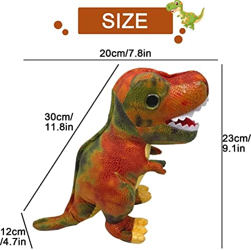 Dinosaur Stuffed Animal Plush Toy, Soft Dinosaur Toy Pillow Doll for Kids Baby Girl Boy Birthday Gifts (Tyrannosaurus Rex) 3