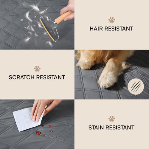 Couverture canapé imperméable chien Luciphia tapis protection chat gris lit - 6