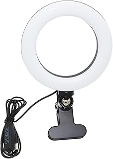 Hemobllo Live Fill Light Phone Selfie Light LED Ring Light Desk Ring Light Ring Lights Live Stream Light Portable Selfie Light LED Photo Light Makeup Fill Light Adjustable Ring Light Iron