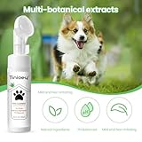 Tinioey Pfotenreiniger für Hunde (200ml) | Hundepfotenbürste | Hundepfoten Reiniger | No Rinse Schäumendes Shampoo für Haustiere | Katzen Pfotenpflege Zubehör | Hunde Sachen Hundezubehör