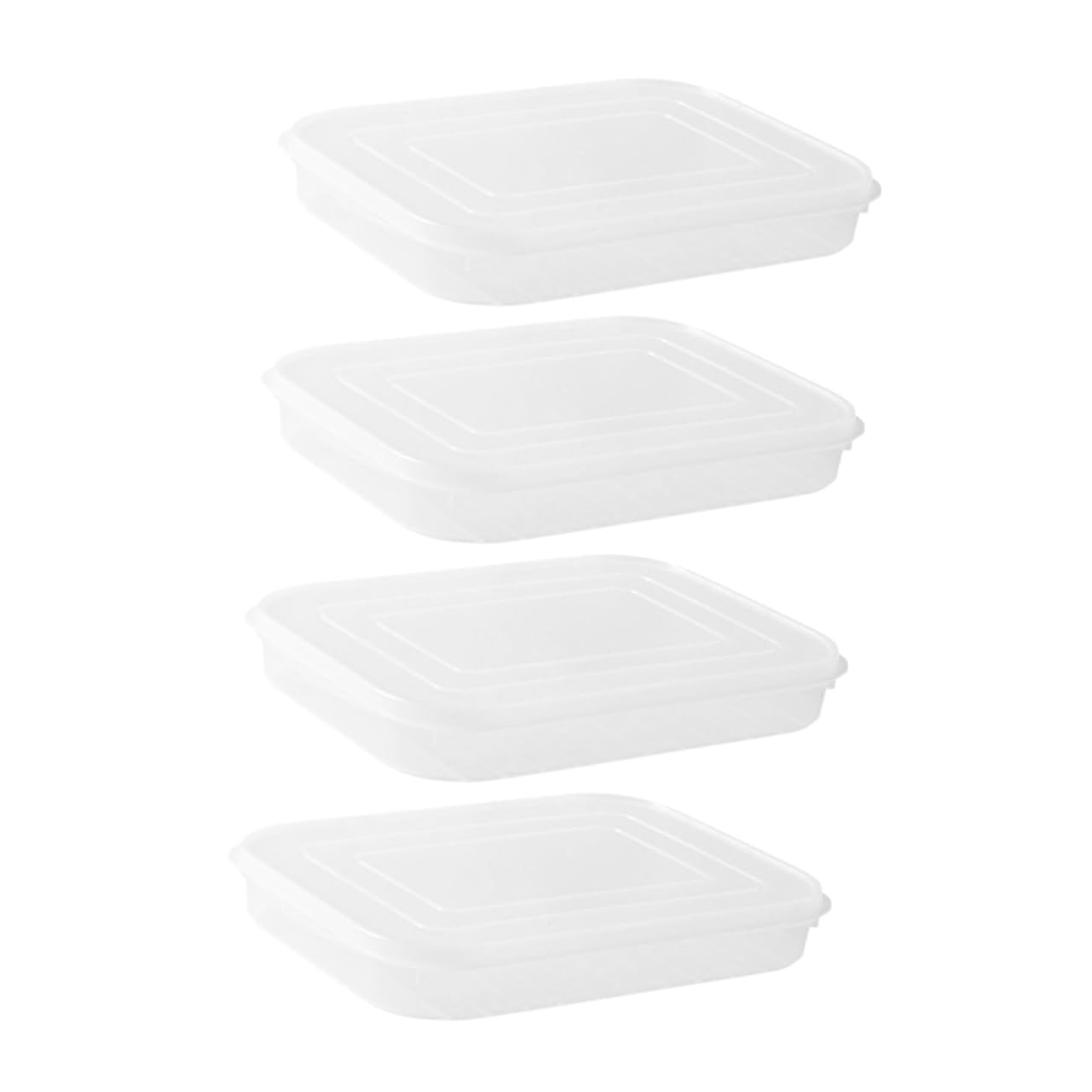 IMIKEYA 8pezzi Contenitori Per Conservazione Alimenti Con Coperchio Ermetico Scatole Trasparenti Per Frigo Per Pesce e Di Mare Organizzatori Per Cucina e Frigorifero