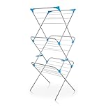 Minky 3 Tier Indoor Airer with Drying Space, Metal, Silver, 15 m