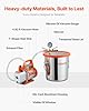 VEVOR Pompe à Vide 110 L/min avec Chambre à Vide de Dégazage 11,36 L, Couvercle Verre Trempé, Kit Pompe à Vide 1 Étage avec Tuyau 1,5 m, Huile, pour Stabilisation du Bois, Dégazage, Résine de Silicone #5