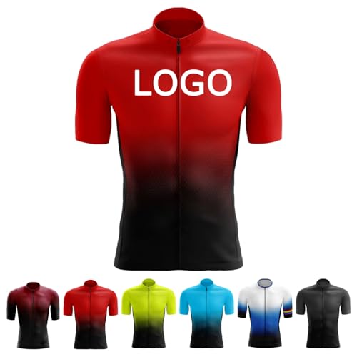COITROZR Maillot Ciclismo Personalizado para Hombre & Mujer Ropa Ciclismo Mountain Bike de Ligero Secado Rápido con Logotipo del Equipo(B)