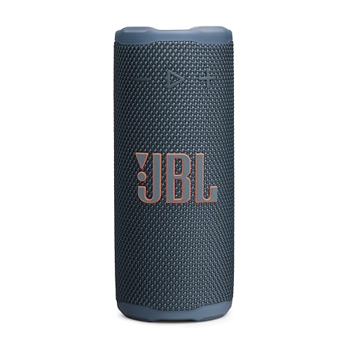 JBL Grip - Compact Bluetooth Speaker with Bold JBL Pro Sound and Ambient Light, up to 14 Hours of Playtime, Water, Dust and Drop-Proof (IP68), & Multi-Speaker Connection (Blue) (Renewed)