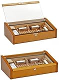  adorini Humidor Vega - Deluxe mahagonie inkl. Lifestyle-Ambiente Tastingbogen