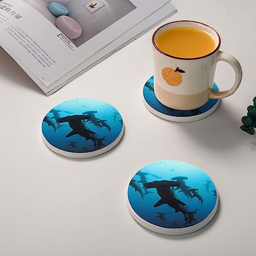 Dessous de verre requins marteaux anti-condensation pour protéger la table - 3