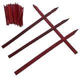 Hemobllo Palos de Adivinación Chinos Antiguos sin Marcas, 100 Piezas, Accesorio Tradicional de Fortuna para Juego y Entretenimiento en Eventos y Hogar, Color Rojo Oscuro