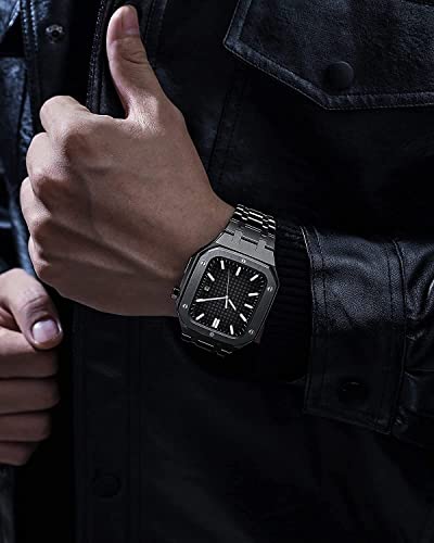Bracelet montre Apple Watch acier antichoc protège boîtier - 3
