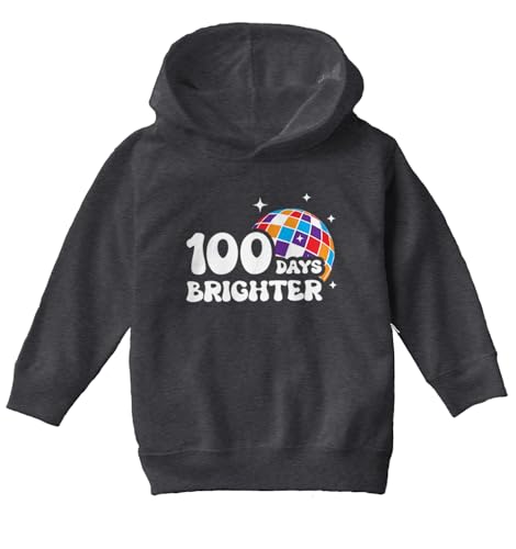 Haase Unlimited 100 Days Brighter - 100th Day of School Toddler/Youth Fleece Hoodie