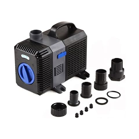 Trupow Flow Adjustable Frequency Electric Inline Garden Submersible Pond Filter Pump For Fish Tank Fountain Aquarium Waterfall Koi Salt Fresh Water (1000GPH) Cover