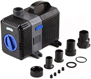 Trupow Flow Adjustable Frequency Electric Inline Garden Submersible Pond Filter Pump For Fish Tank Fountain Aquarium Waterfall Koi Salt Fresh Water (2115GPH)