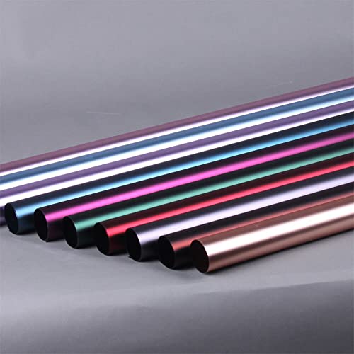 Image of Oasis Cellophane Sheets For Multipurpose Gift-Hamper Packaging 58x58cm, 20 Sheets, 50 Microns Flower Wrapping Double Side Holographic Peach Color