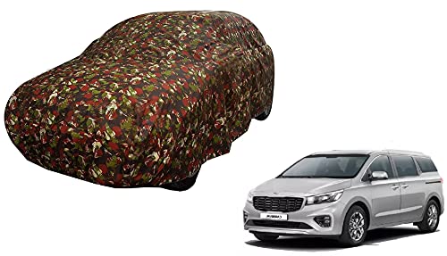 Image of Auto Hub Car Cover Compatible with Kia Carnival with Weather Proof, Triple Stitched, Carnival Car Cover Jungle Look