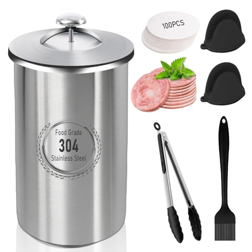Meat Press Maker Stainless Steel Ham Maker with Thermometer, Anti-Scalding Mitts and Other Accessories, Meat Press Tool for Homemade Ham Meat, Deli Meat and Kitchen Bacon Meat