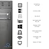 PC Desktop Computer Completo - SSD 240GB - WINDOWS 11 PRO 64 BIT - WIFI - HDMI - VGA - TASTIERA E MOUSE USB CASSE AUDIO… (CPU: I5 - RAM 16GB, MONITOR 24")