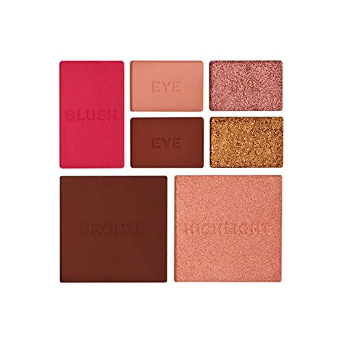 Revolution Pro, True Love Eye & Face Palette, Face Blusher/Bronzer/Highlighter, x4 Eyeshadow Pans, 7 Pan Multi-Use Makeup Palette, Matte & Shimmer Finish, Medium - Dark Skin Tones - Image 6
