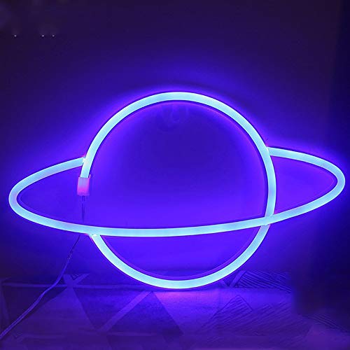 Image of Ulalaza LED Neon Light Sign Moon Star Heart Night Light for Kids' Bedroom Wall Art Romantic Christmas Birthday Gift
