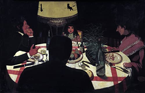 Art Tableau Peintre Entouré de Sa Femme Vallotton Affiche 60x90