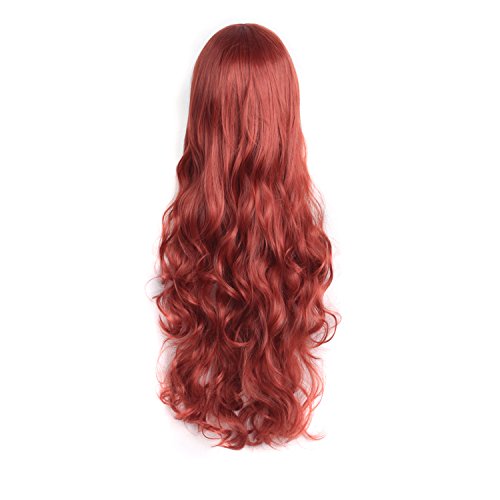 Image of MapofBeauty 32 inch 80cm Long Hair Spiral Curly Cosplay Costume Wig (Orange Red)