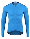 Sykooria Men's Cycling Jersey Long Sleeve Bicycle Basic Jacket Full Zipper Bike Biking Shirts with 3...