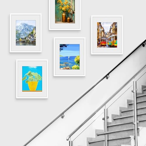 Picrit 16x20 Picture Frame 3 Pack, White Poster Frame, Display Poster 11 x 14 with Mat or 16 x 20 without Mat for Horizontal or Vertical Wall Mounting