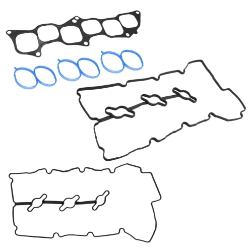 Image of Engine Valve Cover Gasket Set Compatible with Hyundai Kia Vehicle Azera Entourage Santa Fe Sonata Veracruz for Amanti Sedona Sorento 3.3L 3.8L V6 2006-2011 Replace# VS 50750 R VS50750R