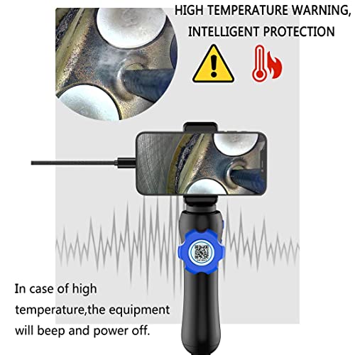 Borescopen 180° sturende industriële endoscoop, 8,5 mm / 6,5 mm 1080P HD bestuurbare inspectiecamera, 2000 mAh batterij… - Image 5