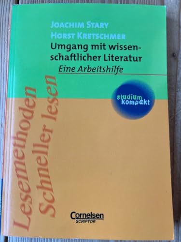 studium kompakt - Pädagogik: Umgang mit wissenschaftlicher Literatur: Eine Arbeitshilfe...