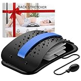 Docemel Back Stretcher for Lower Back Pain Relief,Adjustable Inversion Lumbar Traction Device,Lumbar Support Board for Spinal Decompression and Scoliosis,Sciatic Nerve Release Tool,Back Cracker Board