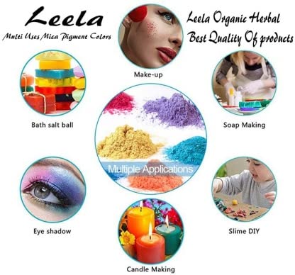 Leela Organic Natural Green Pigments Cosmetic Grade Epoxy Resin Pigment Lipstick Colour Candle, Soap Making, Lipgloss (50 gm) 1