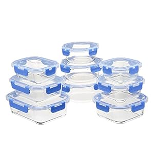 Amazon Basics Glass Locking Lids Fo...