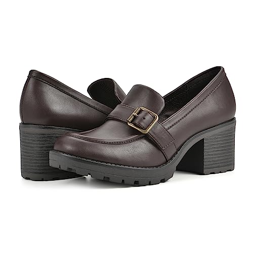 Image of WHITE MOUNTAIN Women's Shoes Bougie Block Heel Loafer