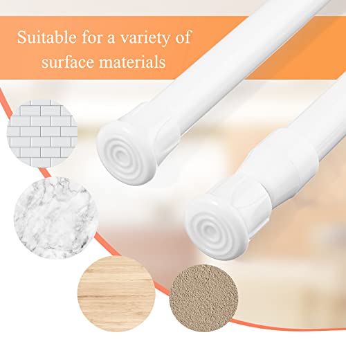 Zubebe Double Rv Refrigerator Bar Fit Small Fridge White Adjustable Spring Tension Fridge Rod Rv Refrigerator Accessories, Fridge Bars For Holding Food Drinks In Place, 9.8-15.7 Inch (4 Sets) #TOP5