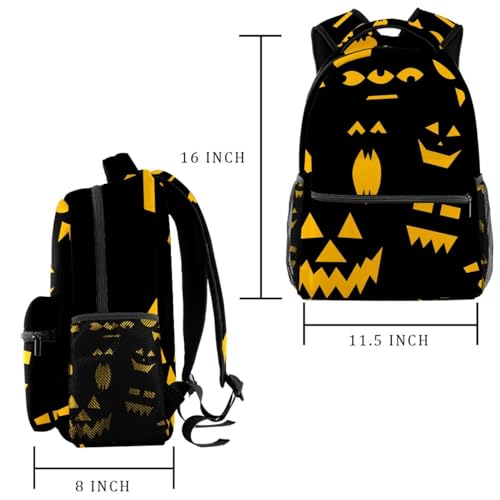 Sac à dos d'école voyage décontracté Halloween multicolore pour ado - 2