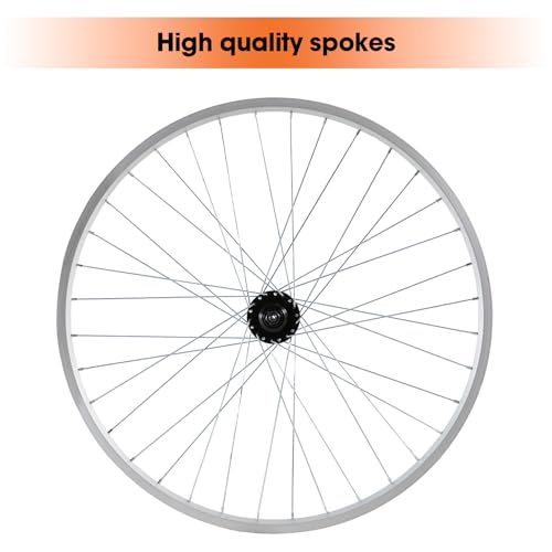 Image of Hiland 26 inch 27.5 inch 29 inch x 1.75 inch Alloy Bike Rim for 1.75 to 2.215 Inch Tire, Front & Back MTB Wheelset for Dis Brake with 7 Speed Freewheel, Bolt On Axle, Bicycle Accessories for Adult Bikes